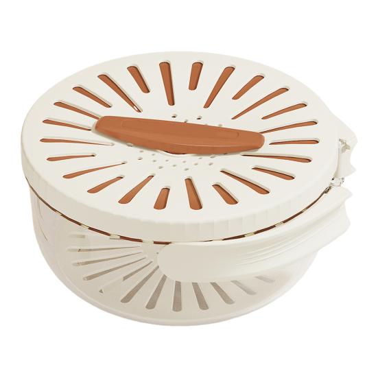 Многофункциональная корзина для сбора пищевых отходов со складной ручкой, пищевая, без BPA, штабелируемая