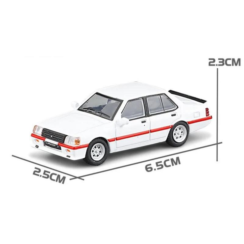 1/64 Mitsubishi Lancer EX2000 Turbo Миниатюрная модель Литой сплав Игрушечная машинка 1/64 JKM Классический автомобиль Свободные колеса Коллекция Подарок