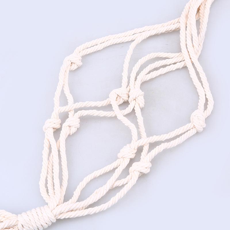 Подвесная корзина в технике макраме, держатель для растений, держатель для горшка ручной работы, плетеный из джутовой веревки, цветочные горшки для сада, украшение