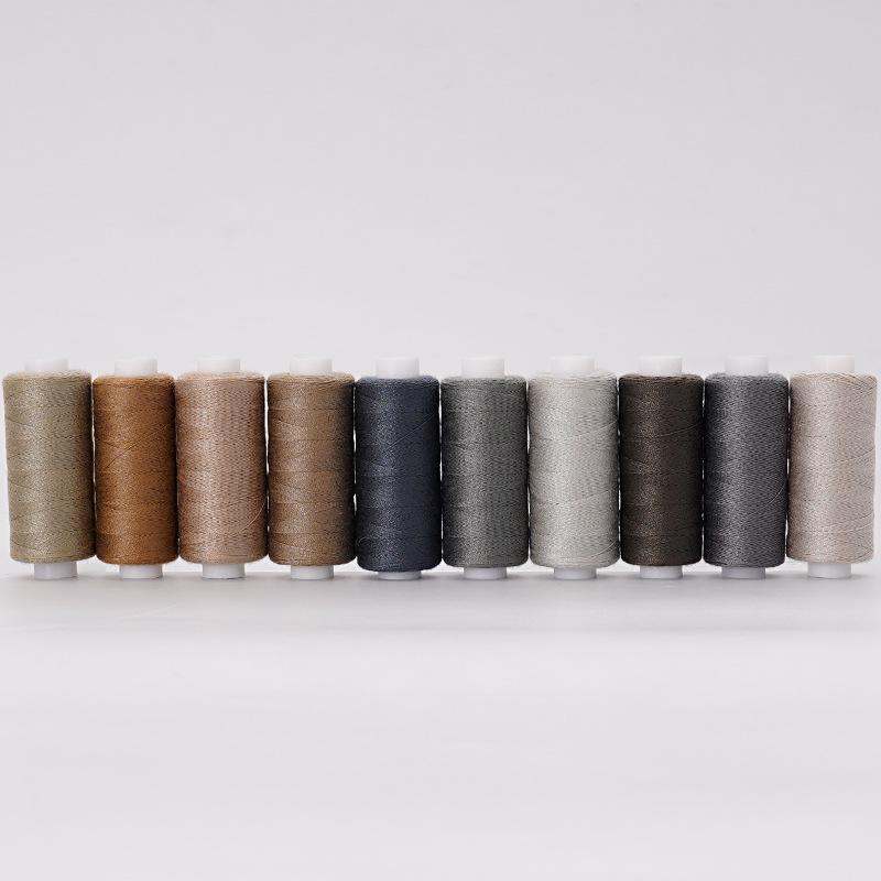 Набор швейных ниток ручной работы: 10 катушек цветного полиэстера 402, по 400 ярдов каждая