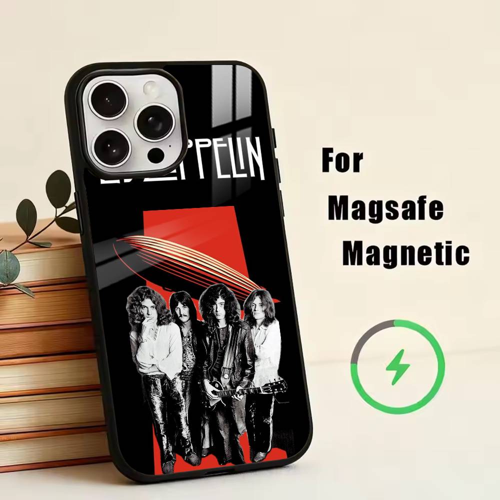 Чехол для телефона L-Led Z-Zeppelin для iPhone 17, 16, 15, 14, 13, 12, 11 Plus, Pro, магнитный с беспроводной зарядкой Magsafe