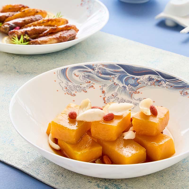 Corelle White Jade Orchid Shadow 24-Piece Dinnerware Set