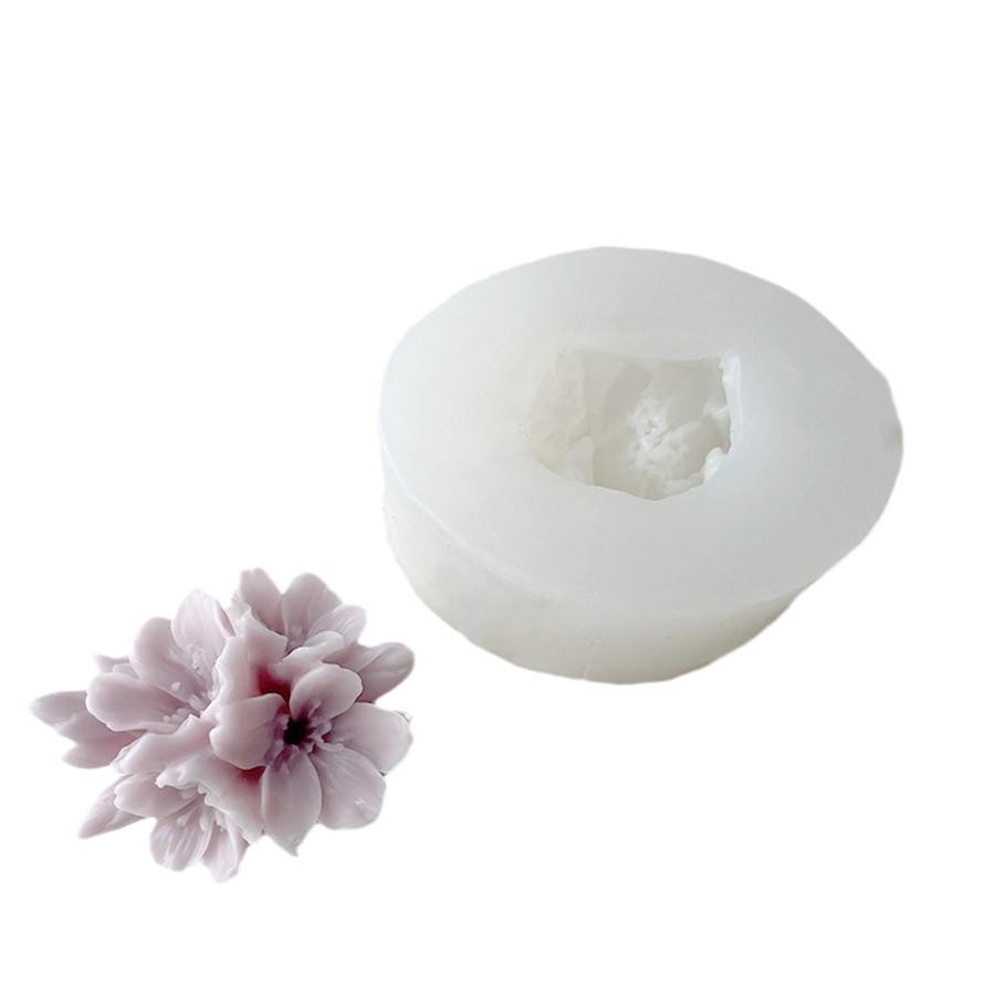 3D форма для мыла и свечей из смолы «Персик и вишневый цвет» своими руками