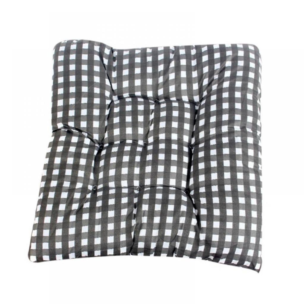 35*35cm Plaid Square Chair Cushion Seat Cushion With Anti-skid Strap Indoor Outdoor Sofa Cushion Pillow Cushion For Home Office