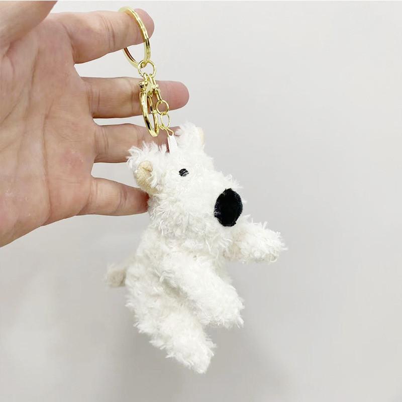 And Colorful Stylish Plush Dog Keychain Doll Ideal For Birthday Party Favors