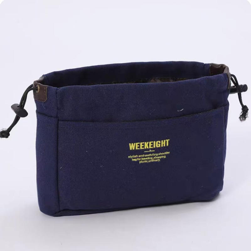 Органайзеры для хранения из холста с завязками, многокарманная сумка-вкладыш, легкая портативная дорожная сумка для хранения