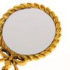 Portable Vintage Handheld Makeup Mirror Hand Hold Round Cosmetic Mirrors European Style Noble Ancient Court Mirror Beauty Tool