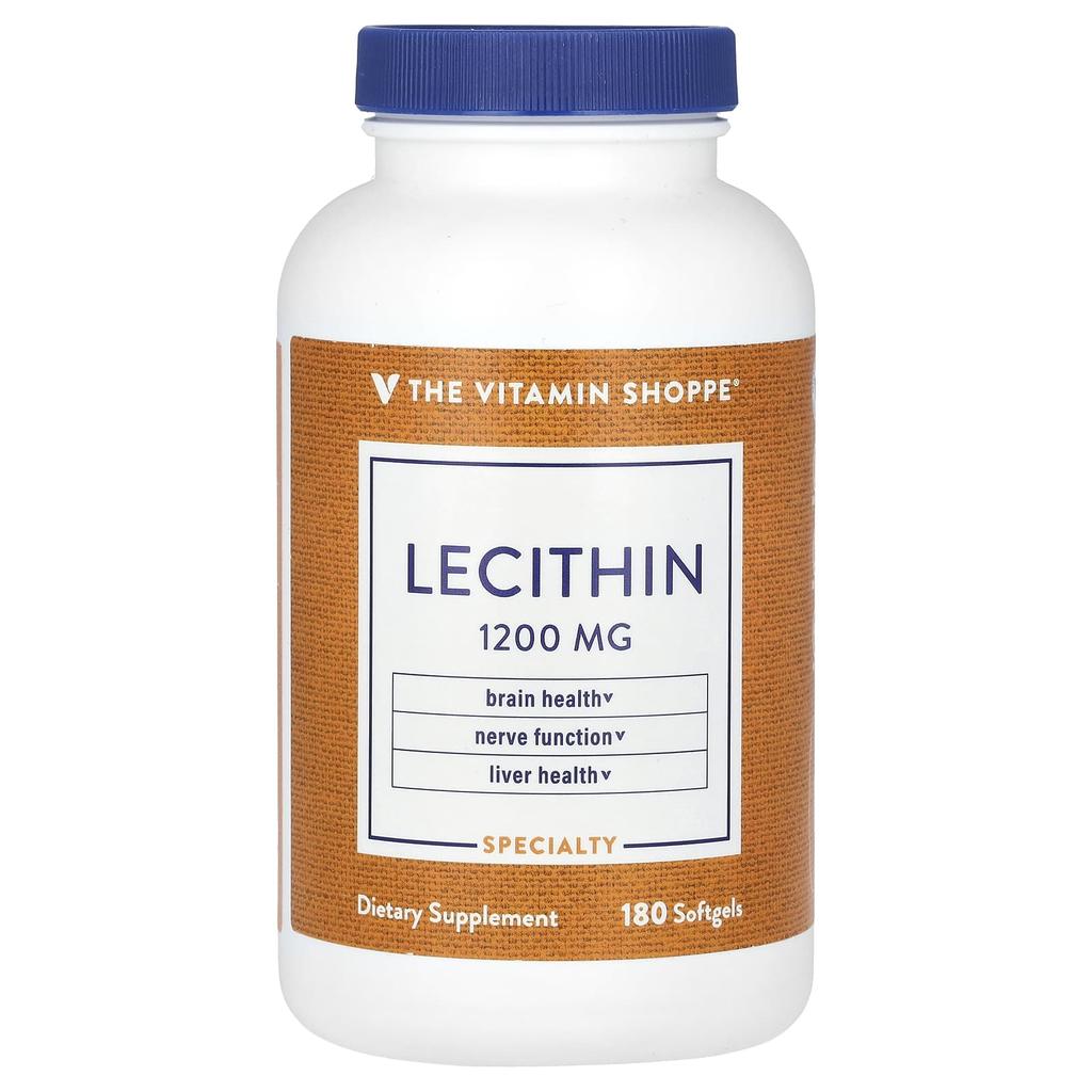 the Vitamin Shoppe Лецитин, 1200 мг, 180 мягких капсул