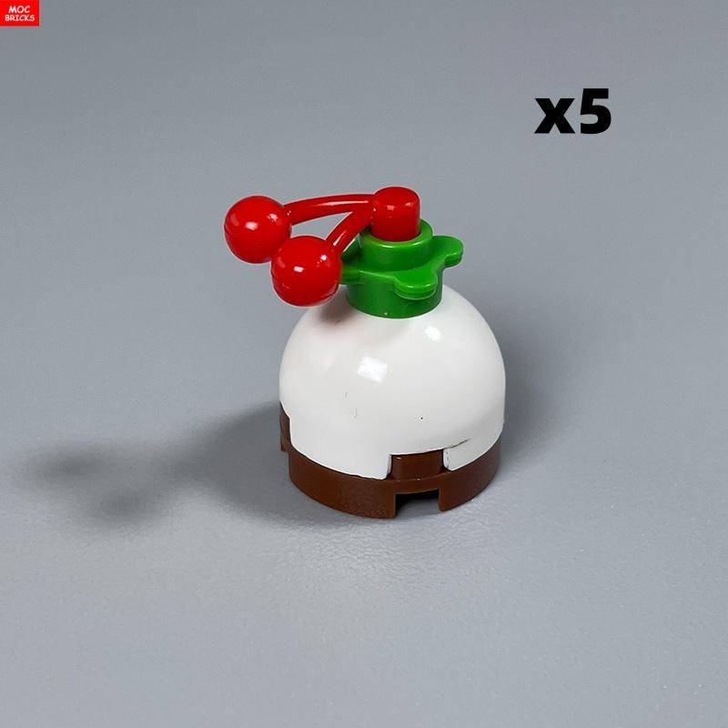 Нетоксичные Кубики Moc Посуда Еда Мини-Торт Свеча Друг Дети Принцесса Подарок Образовательные Строительные Блоки Модель Пластиковые Игрушки Аксессуары