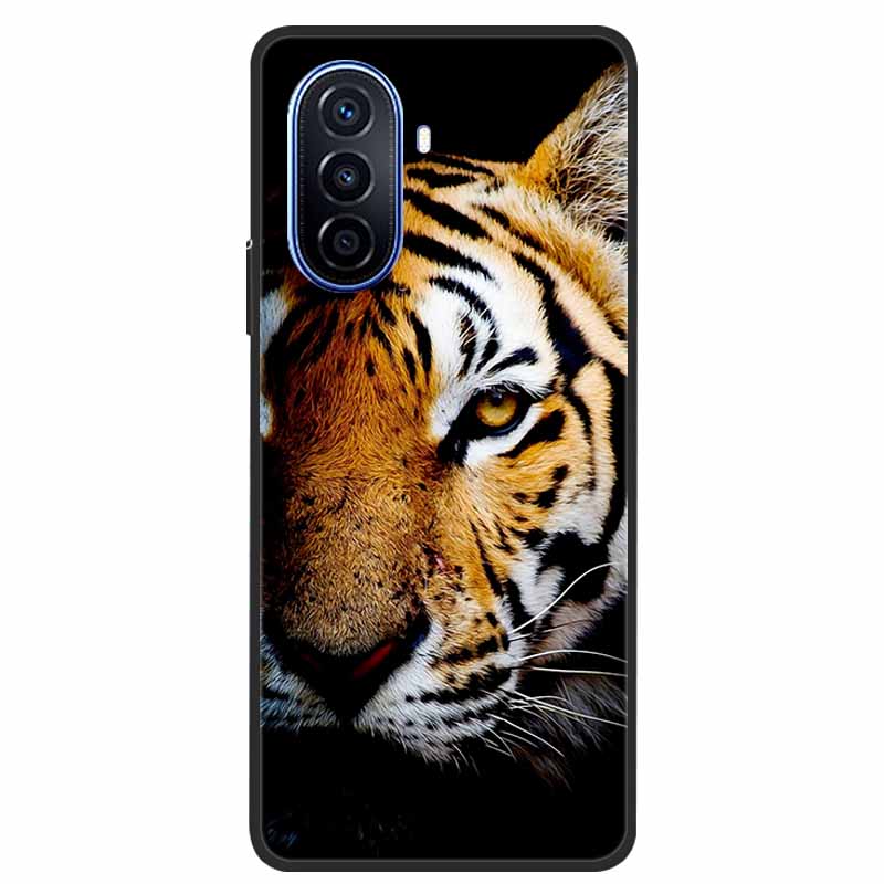 Чехол для Huawei Nova Y70 Plus Волк Черный Силиконовый Мягкий Чехол для Телефона Для Huawei Nova Y70 Задняя Крышка Чехол NovaY70 Y 70 Funda Coque