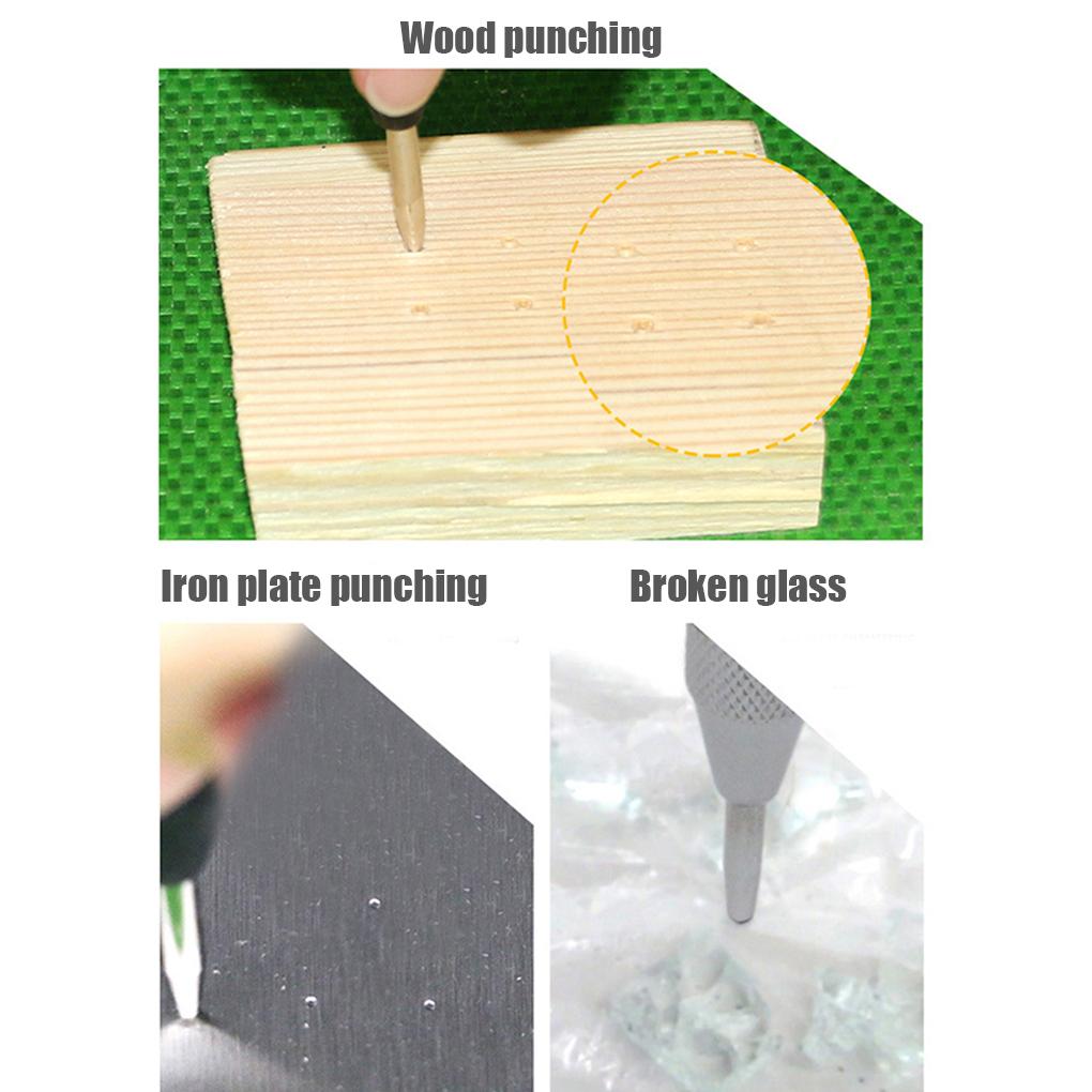 Automatic Center Pin Punch Spring Loaded Marking Starting Holes Tool Wood Press Dent Marker Woodwork Tool Drill Bit