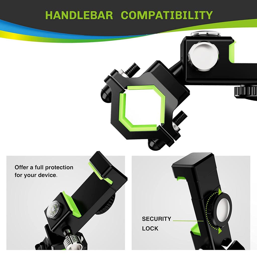 Крепление для телефона на велосипеде, руль велосипеда и мотоцикла. Универсальный держатель для мобильного телефона с поворотом на 360° для смартфонов с диагональю 4,7–6,8 дюйма.