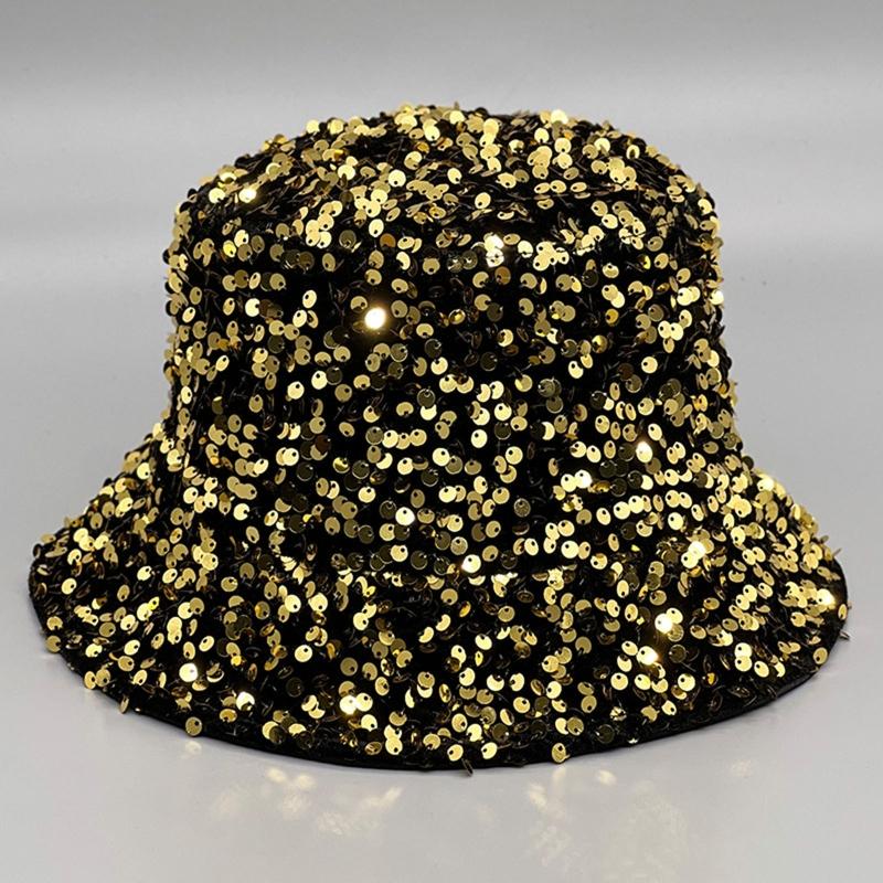 Для шляпы-ведра с пайетками Dazzle Color, многоцветной, подходящей ко всему, шляпы-ведра с широкими полями, крутой летней дышащей рыбацкой кепки, унисекс
