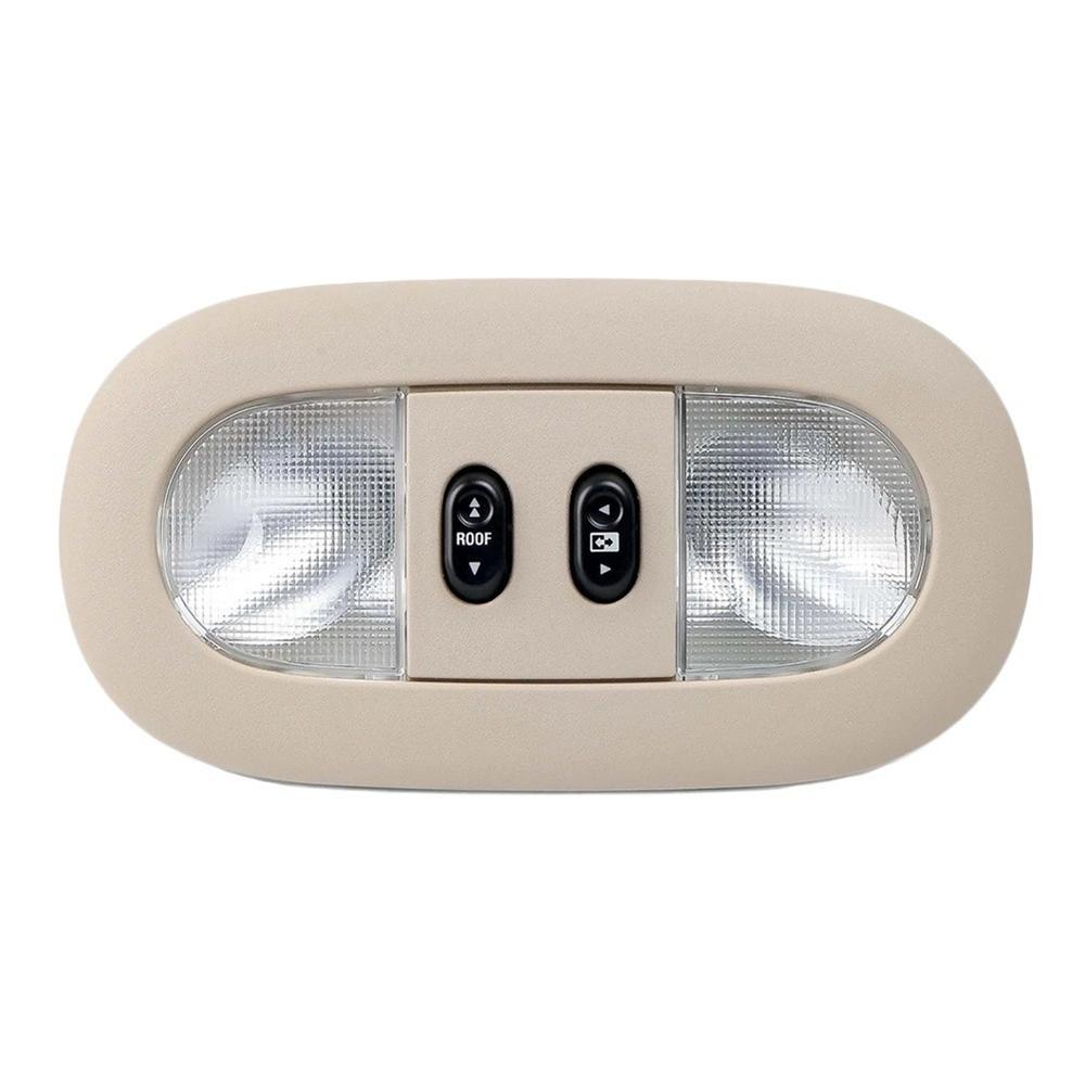 Потолочнаяconsole со светодиодной подсветкой салона и картами и переключателем люка для Ford F150 04-08 Бежевый