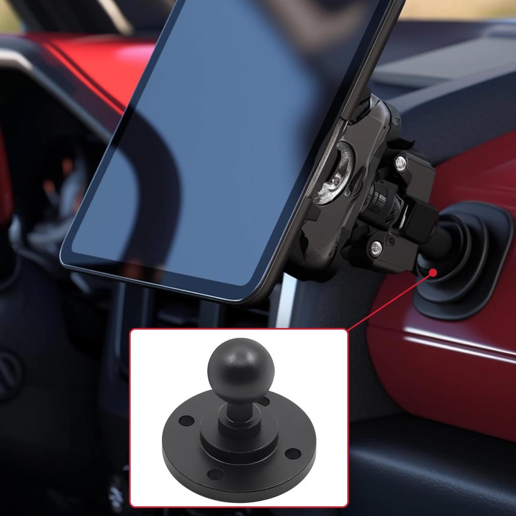 Biqing Ram Mount Base 1" Alloy 17mm Ball Joint Mount Base for General Electronics,