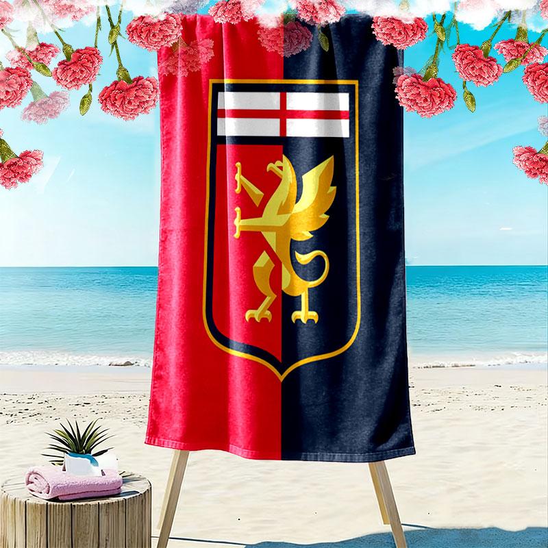 Genoa C.F.C Beach Towel, Large Soft Quick Dry Towel for Beach Camping Swimming