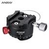DH-60 Panoramic Ball Head Indexing Rotator HDR Tripod Head CNC Aluminum Alloy Max