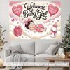 2D flat design 1-piece baby welcoming banner - suitable for baby welcoming parties weddings and birthday celebrations