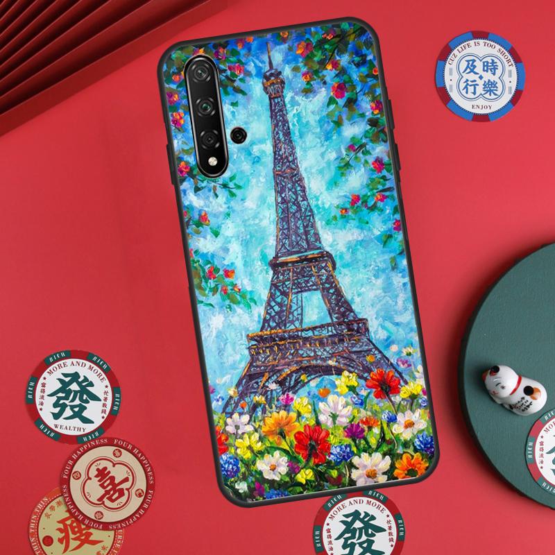 Париж Эйфелева башня Для Huawei Nova Y73 Y72 Y61 Y91 Y90 Y70 Y60 12s 12i 11i 8i 9 10 SE P60 Pro P30 P40 Lite Чехол