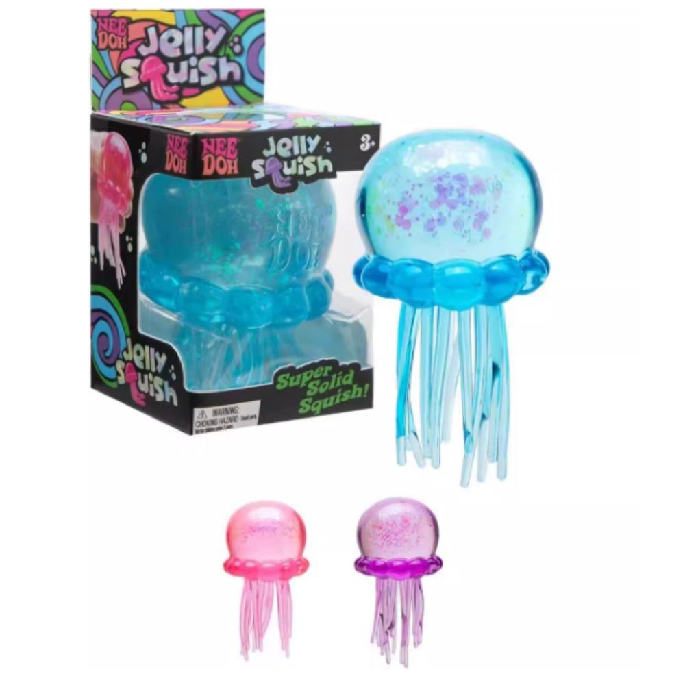 HOT@@Confirmed Needoh Fuzz Ball Jellyfish Squishy Stress Relief AntiAnxiety Squeeze Toy Party Prop Gift