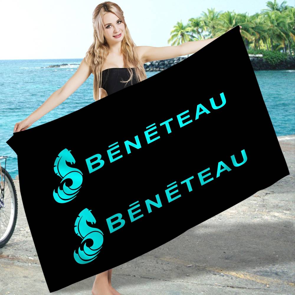 B-BENETEAU Логотип Аниме Пляжное Полотенце для Купания Мягкое Впитывающее Мочалка Детские Подарки для Детей Путешествия Кемпинг Спортзал