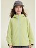 Girls' Color-Blocked Zipper Casual Coat