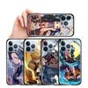 Чехол для телефона из закаленного стекла для Samsung A06 A12 A16 A22 A32 A34 A53 A56 S20FE S23 S25 iPhone 11 12 13 14 15 16 17, мягкий край, противоударный, гладкий чехол