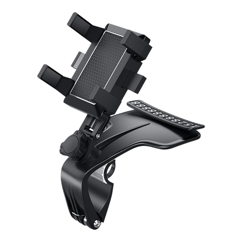 Универсальный автомобильный держатель для телефона Подставка Крепление-клипса на приборную панель Поддержка мобильного телефона Кронштейн для GPS 1200° Вращающийся дисплей T0V9