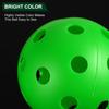 PATIKIL Уличные мячи для пиклбола 26 отверстий Пиклбол 12 штук Любительский спорт в помещении и на открытом воздухе Травянисто-зеленый