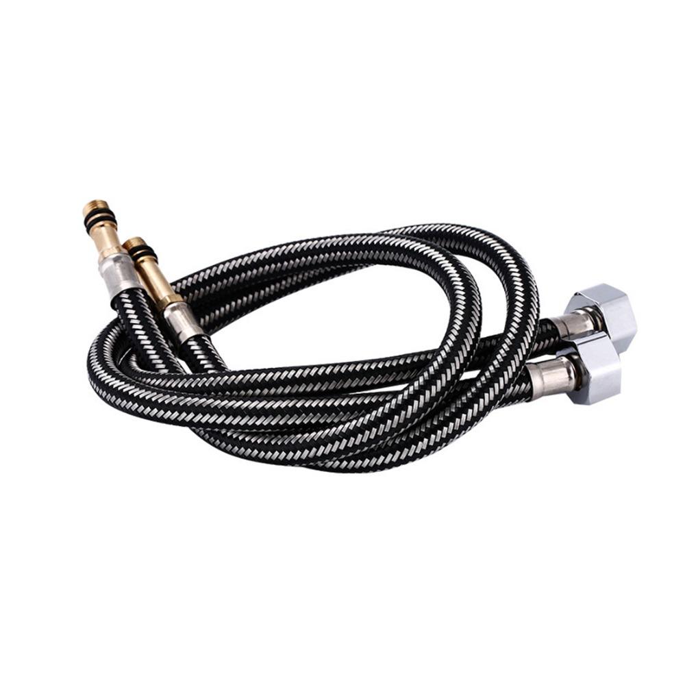 G1/2'' Нейлоновый плетеный шланг для сантехнических труб Термостойкий шланг из нержавеющей стали для крана для раковины Шланг для труб для раковины Взрывозащищенный Гибкий
