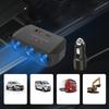 Автомобильное зарядное устройство 120 Вт с 3 портами USB и 3 розетками для быстрой зарядки QC3.0, совместимое с автомобилями 12 В 24 В, черное