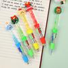Christmas Theme Multicolored Pen 0.5MM Smooth Writing Retractable Ballpoint Pen for Student Artist Christmas Stocking Fillers Office Supplies