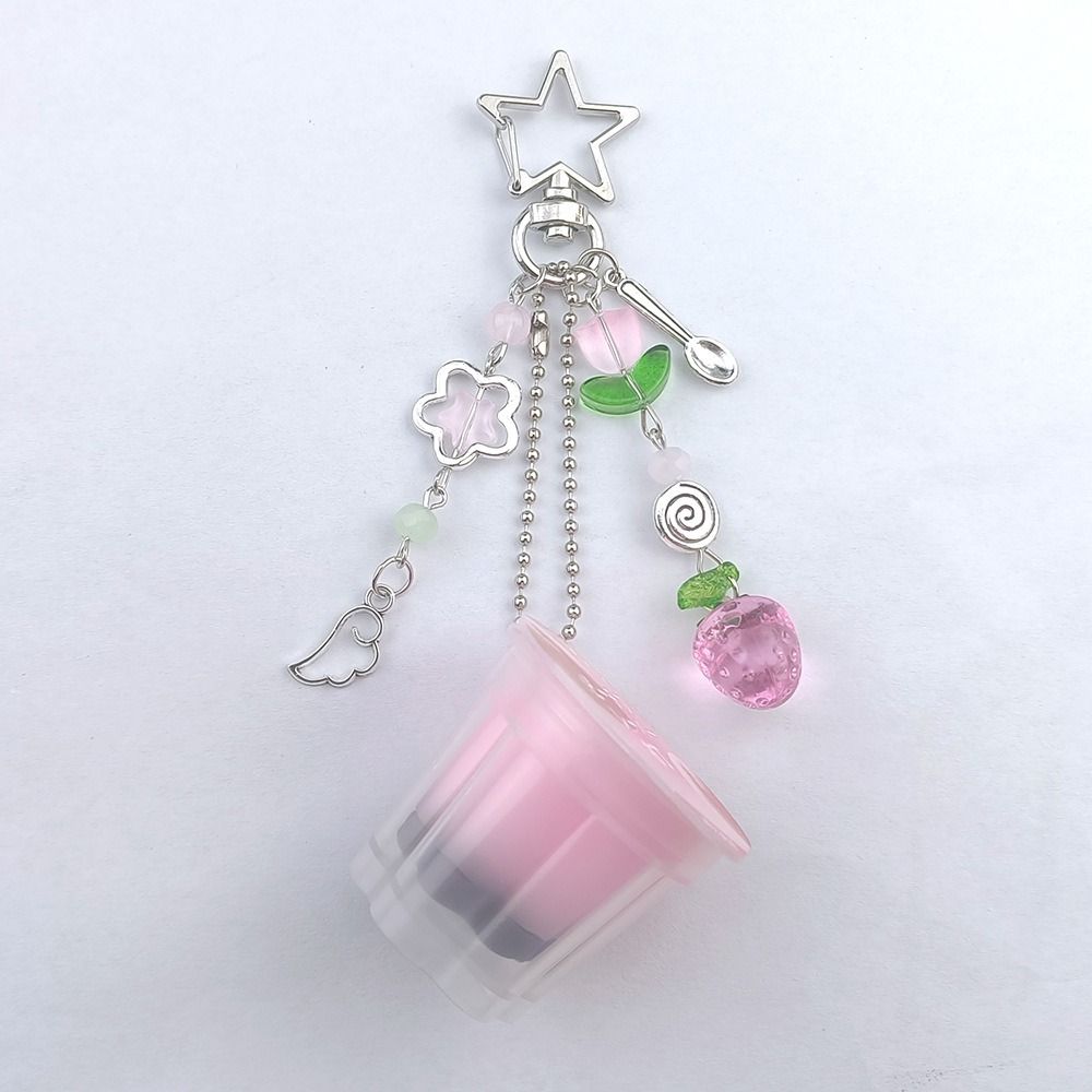 Клубничный Тюльпан Японский Пудинг Брелок Хэйсэй Ретро Яичный Флан Шарм Девушка Дамы
