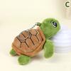 Tortoise Plush Toy Turtle Pendant Stuffed Doll Keychain Car Bag Key Ring Decor