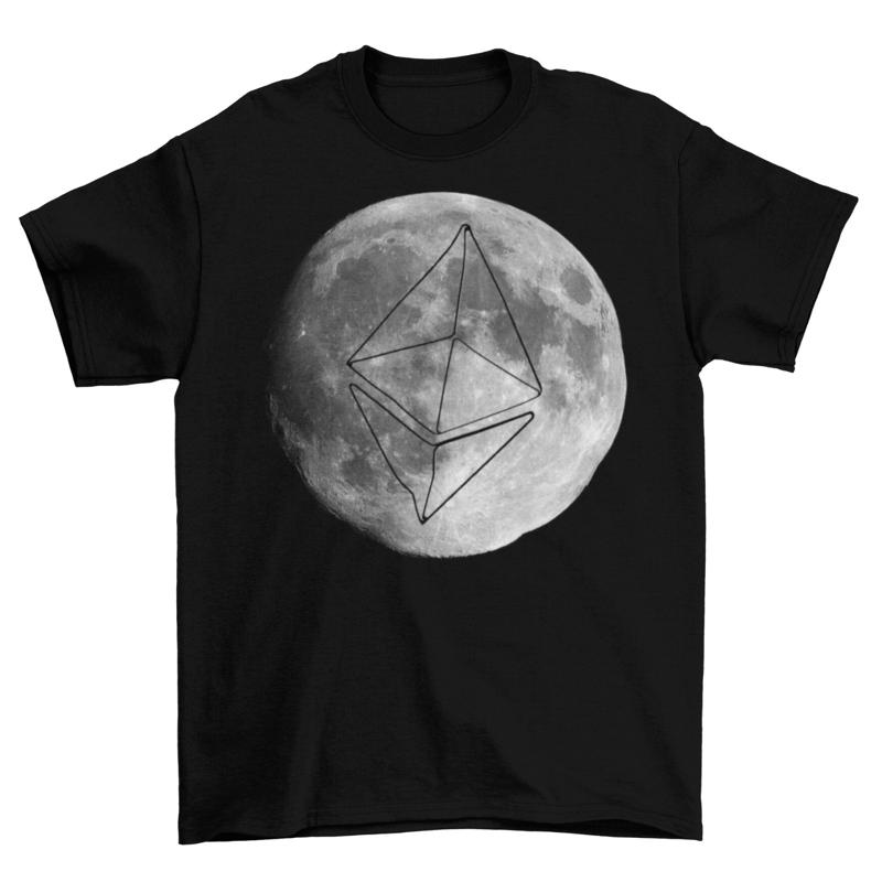 Ethereum To The Moon T-Shirt Unisex Cotton Adult Sizes Litecoin Crypto New