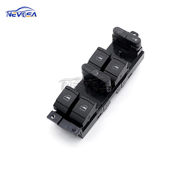 1J4959857D: Совместимый главный переключатель управления подъемом переднего левого окна для VW Bora, Golf, Jetta, Passat.