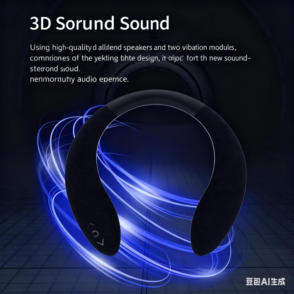 Популярный шейный динамик, носимый беспроводной динамик, уличный портативный Bluetooth-динамик