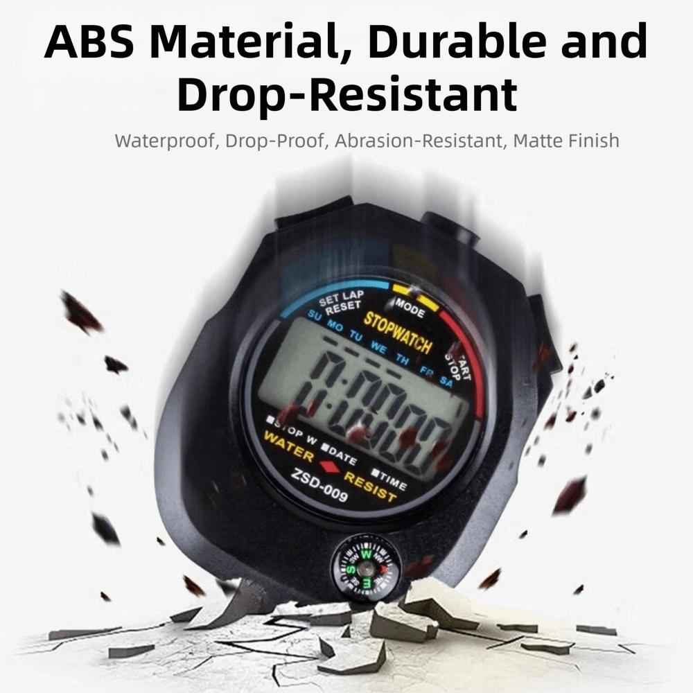 Спортивный секундомер с большим дисплеем LCD Хронограф Таймер Электронный цифровой секундомер Легкая атлетика