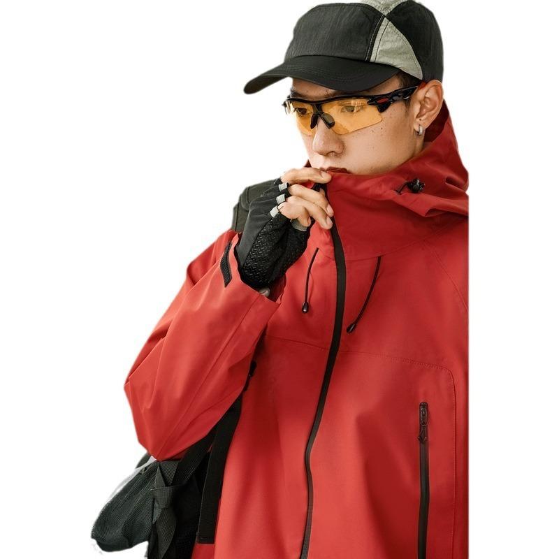 Легкая однослойная куртка с капюшоном мужская для активного отдыха, сверхпрочная, непромокаемая, теплая, ветрозащитная, женский альпинистский костюм