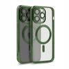 Case for iPhone 14 Plus Magsafe Magshine Reinforced Case Green + Glass
