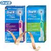 Электрическая зубная щетка Oral B Dual Clean с вращением и вибрацией Перезаряжаемая зубная щетка Oral B с 8 насадками + коробка для хранения