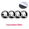 4pcs 55/65/56mm ABS Car Wheel Center Cap Hub Center Cap For Original Car Stickers For Skoda S Octavia Superb Kodiaq Karoq Scala  JT3