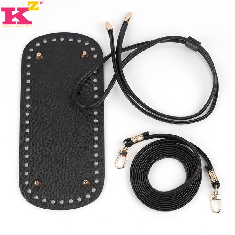 Handmade DIY Crochet Dumpling Bag Set: Bottom, Drawstring, Shoulder Strap, Bucket Bag Accessories