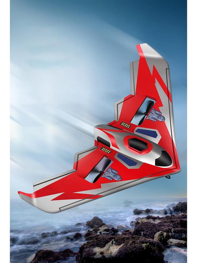 LED Foam Remote-Control Airplane - Crash-Resistant Fixed-Wing Glider Toy