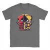 Fashion T-Shirt Deadpool Leisure Pure Cotton Tees Short Sleeve T Shirts Crewneck Tops Plus Size Unisex