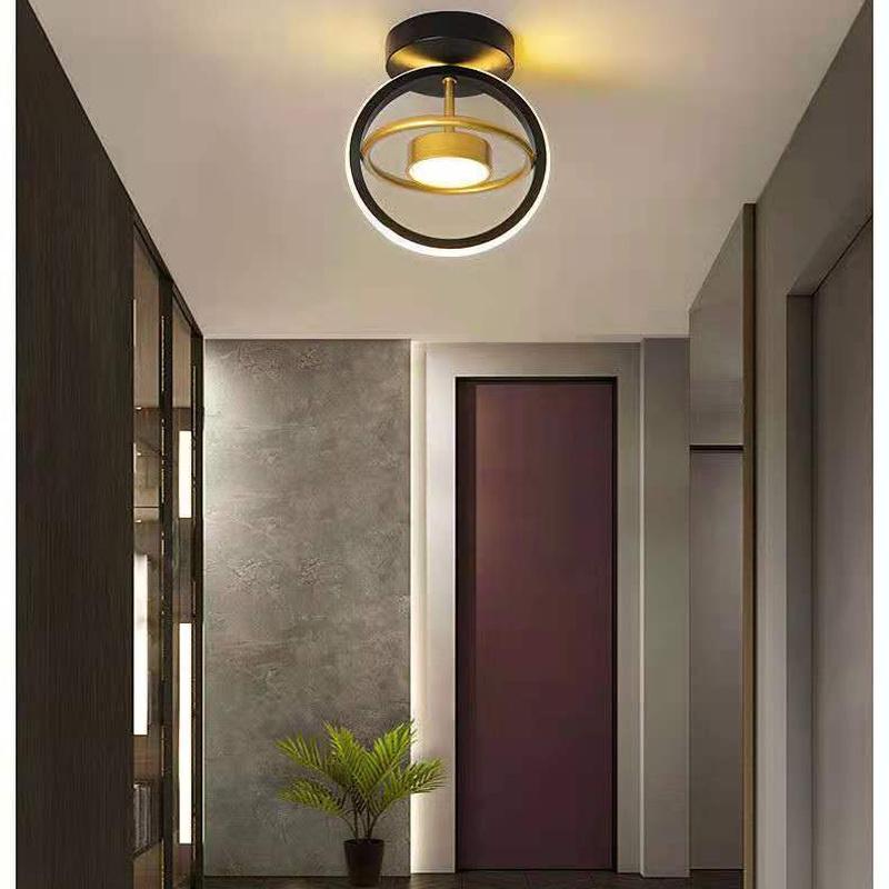 Свет для прохода, коридор, современный минималистичный сетчатый красный светодиодный потолочный светильник, бытовой светильник, светильник для гардероба