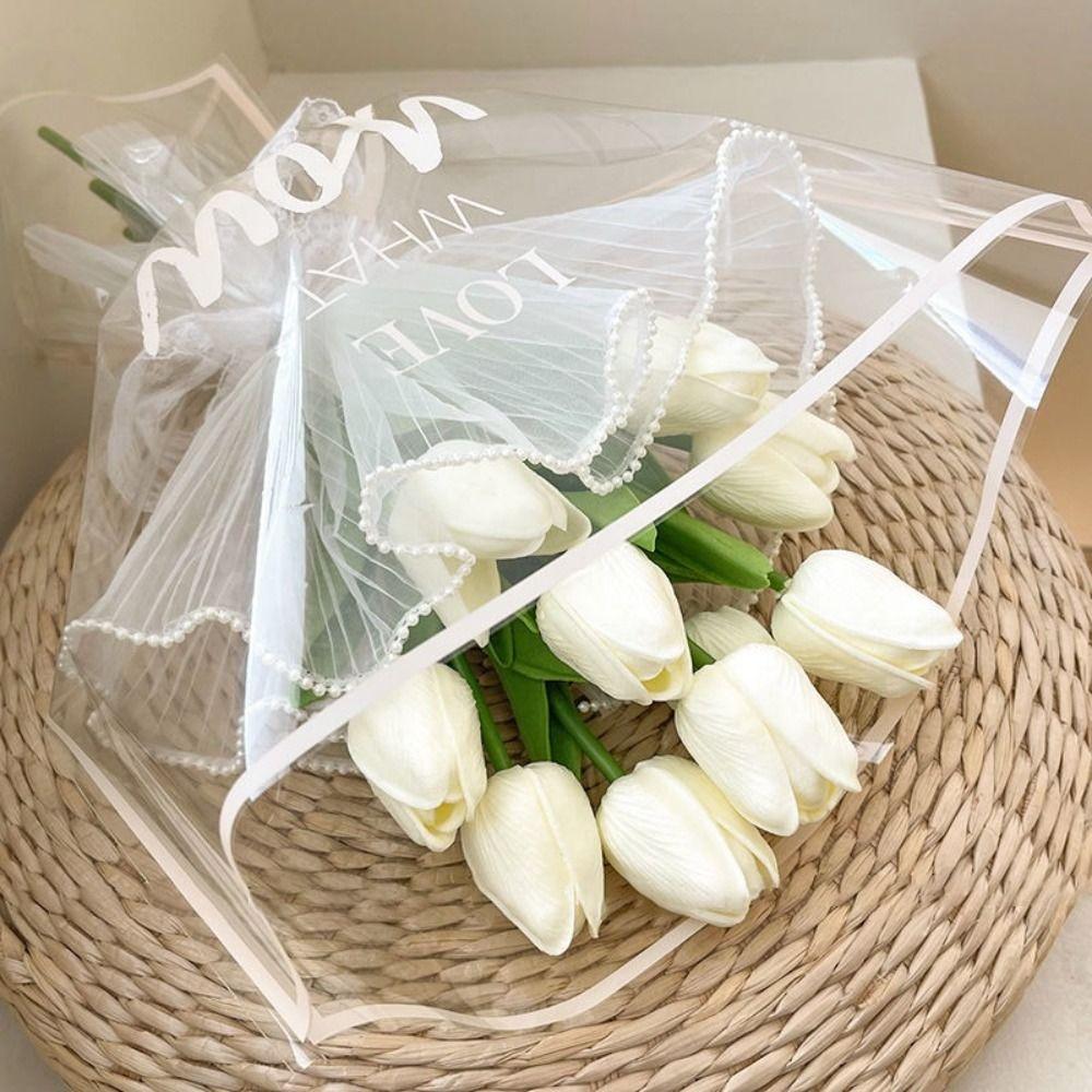 30Pcs/Set Photo Props Flower Wrapping Bag Flower Packaging Materials for Mother's Day