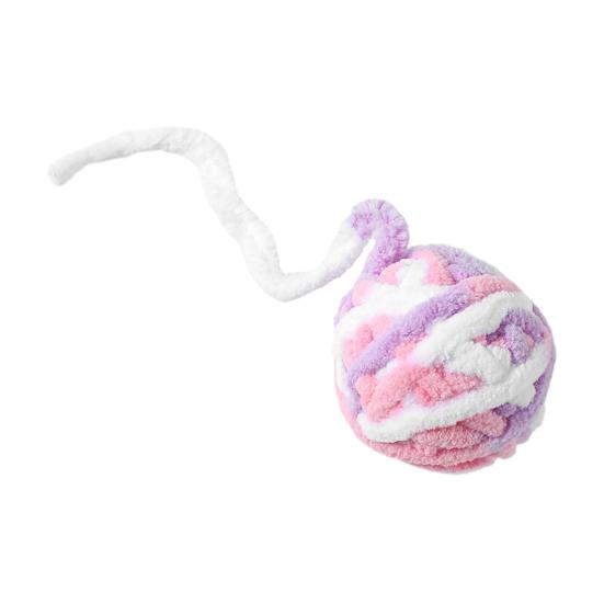 Cat Toys Plush Ball with Bell Interactive Cat Toy Lightweight Bite Resistance Toy for Indoor Cats