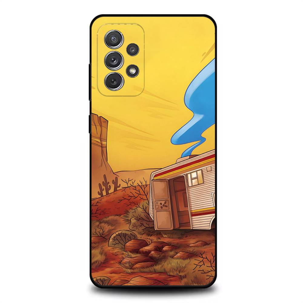 B-Во все тяжкие H-Хайзенберг Чехол для телефона Samsung S 25,24,23,22,30,21,10,9,Ultra,Plus,Lite,FE,4,5G Черный Мягкий чехол
