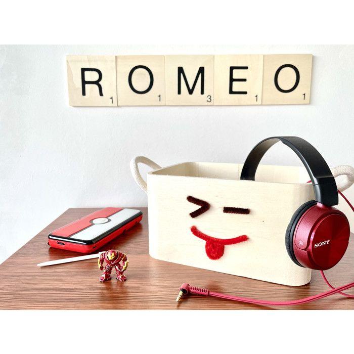 MégaCréa DIY - Grande lettre en bois façon scrabble 10 cm Lettre S